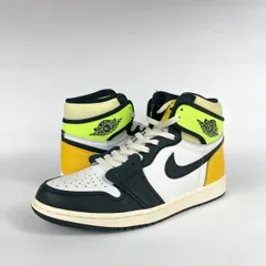 NIKE AIR JORDAN 1 RETRO HIGH OG WHITE/VOLT/UNIVERSITY GOLD US9