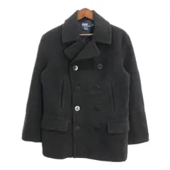 Polo by Ralph Lauren ポロ ラルフローレン ウール ピーコート ブラック (メンズ L) 中古 古着 R3966