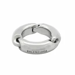 バレンシアガ BALENCIAGA ソリッド 2.0 リング ロゴ 指輪 "SOLID 2.0 RING" 741591  アクセサリー ジュエリー シルバー 52 約12号 メンズ レディース ▽12のサムネイル