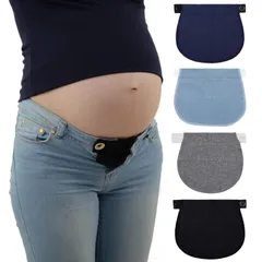 妊娠バンド 調整 4本セット妊婦長ズボン延長具 マタニティパンツエクステンダー ウエスト 産後ママ 腰周りに対策 伸縮性パンツウエス ウエストエクステンダー 調整可能な弾性ウエストベルト 肥満の人 [Jravezt] 妊娠 に適用