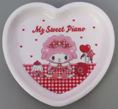 【中古】皿・ボウル 12.マイスウィートピアノ メラミンプレート 「サンリオ当りくじ マイメロディ マイスウィートピアノ 当りくじ(2025)」