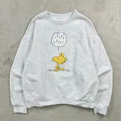 00年代 スヌーピー ウッドストック プリントスウェットシャツ メンズL 