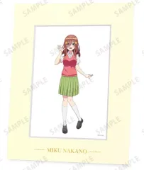 【中古】紙製ボード・プレート 中野三玖 描き下ろし 衣装交換ver. 第2弾 キャラファインマット 「五等分の花嫁∽」