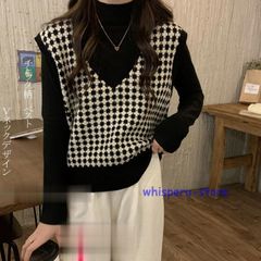 ベスト ニットベスト ノースリーブ セーター トップス ゆったり ニットソー ベーシック ニット ゆるっとお洒落 Amazon.co.jp: ベストニットチョッキ レディース ジレセーター