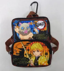 【中古】雑貨 我妻善逸＆嘴平伊之助 カラビナ付きミニリュック型ポーチ 「鬼滅の刃」
