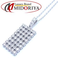 ダイヤモンド ネックレス ダイヤモンド0.50ct フリンジモチーフ Pt900プラチナxPt850プラチナ /75583【中古】【FJ】