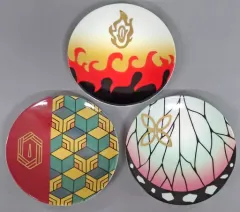【中古】皿・茶碗 煉獄杏寿郎＆胡蝶しのぶ＆冨岡義勇 有田焼豆皿3枚セット 「鬼滅の刃×JR九州」