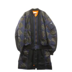 FACETASM (ファセッタズム) 17AW DIAMOND LONG BUG MA-1 CHG-CO-U04 ダイアモンドロング バグMA-1 ジャケット ブラック/ネイビーのサムネイル