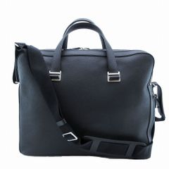 dunhill ダンヒル カドガン グレインレザー ブリーフケース 2WAY ビジネスバッグ ショルダー 書類鞄 ブラック メンズ 【中古】