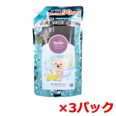 洗濯用合成洗剤 NSファーファジャパン ファーファストーリー 超コンパクトタイプ あわあわウォッシュ 中性 パウダリームスクの香り 詰替用 900g X3パック