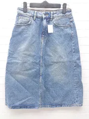 ◇ ZARA ザラ 膝下丈 タイト デニム スカート XS ブルー *  【1002799776578】
