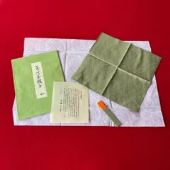 帛紗 なかざわ織物 表千家 堀内宗匠 青木間道 袱紗 未使用品　e1366-G 帛紗 二重蔓牡丹唐草鳳凰文様金紗 なかざわ織物 堀内宗匠 袱紗