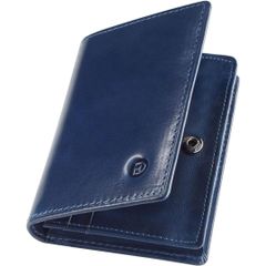 【新品未開封】名刺入れ メンズ 名刺ケース 本革 日本製 姫路レザー 大容量 60枚 6ポケット 角が折れない スナップボタン付き 取り出しやすい (ネイビー) MOD3980YLPMPJ