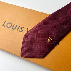 LOUIS VUITTON ルイヴィトン ネクタイ ボルドー モノグラム柄 - メルカリ
