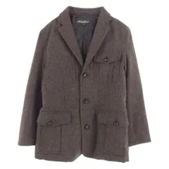 Eddie Bauer エディー・バウアー テーラードジャケット ツイード くるみボタン Thermore サーモアライナー ハンティング テーラード ジャケット ブラウン系 XS【中古】のサムネイル