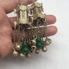 金銅彫金連馬鈴 対 】 江戸時代 菊花形魚子地寿字文 - メルカリ