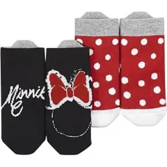 アディダス(adidas) ミッキーマウス 2足組ソックス 12-14cm BDR32 AI5238 ブラック/ビビッドレッドS13/ホワイト/ミディ