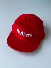 円堂守着用 Marlboro ビンテージ コーデュロイキャップ 赤 Marlboro マルボロ コーデュロイ キャップ 90s ビンテージ 企業