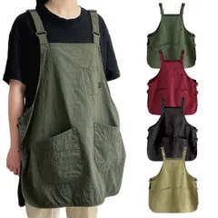 防水 防汚 ワークエプロン 男女兼用 かぶるだけ 前後着用OK サイドボタンで調整可能 ガーデニング 家庭用 料理 掃除 保育士 介護 理容室 カフェ 作業用 丈夫で速乾 通気性抜群 大きいサイズ