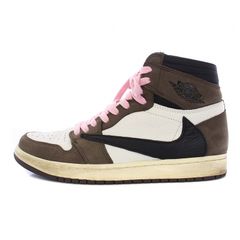 ナイキ エアジョーダン1 セイル ダークモカ CD4487-100 Jordan NIKE AIR JORDAN 1 HI OG TRAVIS SCOTT SP sail/black