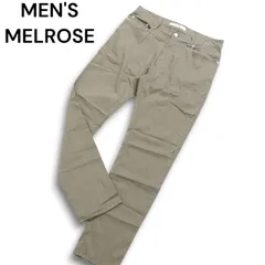 MEN'S MELROSE メンズメルローズ 春夏 麻 リネン混★ ストレッチ テーパード パンツ Sz.5 メンズ 灰 グレーのサムネイル