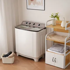 「01/15再入荷予定」二槽式洗濯機 10kg 大容量 脱水8kg ステンレス槽 コンパクト タイマー付き 節電 省エネ 一人暮らし まとめ洗い 小型 脱水機 静音 新生活 家庭用 洗濯機 二層式 洗濯機能強化 洗濯脱水分離 衣類洗い