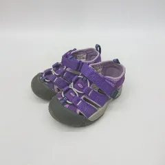 ◇ ⊂ KEEN キーン キッズ ベビー サンダル サイズ13.5 パープル 女の子 男の子 E  【1502180041648】