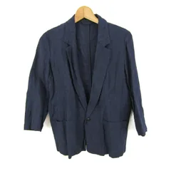 ジャーナルスタンダード テーラードジャケット アウター リネン100% メンズ ﾌﾘｰサイズ ネイビー JOURNAL STANDARD 【中古】