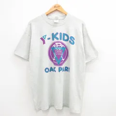 XL/古着 フルーツオブザルーム 半袖 ビンテージ Tシャツ メンズ 90s OAK PARK スタッフ限定 クルーネック グレー 霜降り 24may31 中古