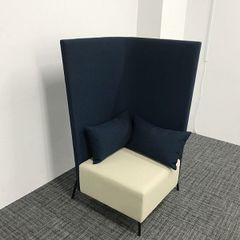 3人～4人掛け ソファ 変形ソファ 空色 水色 ブルー 什器 店舗 待合室