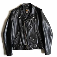 Schott レザーライダースジャケット 黒 42 本革 シングル Schott レザーライダースジャケット 黒 42 本革 シングル