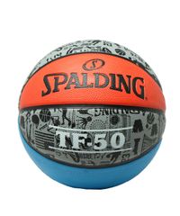 【在庫処分】グラフィティ 7号球 TF-50 ブルー×オレンジ バスケットボール ラバー SPALDING(スポルディング) 83-719J