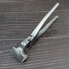 口金押えペンチ式 平ペンチ 平やっとこ 幅広 レザークラフト 仕立て工具 口金用 加工道具 圧着 ハンドメイド 革細工 革工芸 革手芸 皮革製品用 ツール