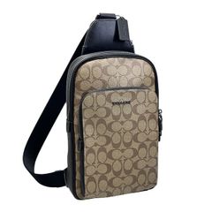 コーチ バッグ メンズ COACH ショルダーバッグ シグネチャー イーサン パック スリングパック CO910 QBKHA カーキ