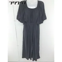 ◇ Another Edition アナザーエディション フレアスリーブ オフショル 五分袖 サロペット ブラック レディース  【中古】 【1107280002676】