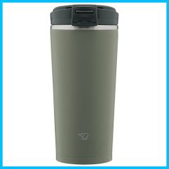 【新着商品】水筒 300ml 【シームレスせん】象印マホービン フリップタイプ キャリータンブラー お手入れカンタン 保温・保冷 フォレストグレー SX-KA30-HM