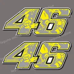 お好きなデザイン2セット購入で1セットプレゼント♪　vr46 rossi　ステッカー　　並行輸入 4