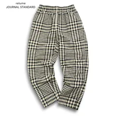 relume JOURNAL STANDARD ジャーナルスタンダード 通年★ チェック テーパード イージー パンツ Sz.S メンズ