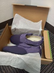 【在庫処分】介護用シューズ　あゆみ　LL（24.0~24.5cm）　3E　ウイングストレッチ　＃紫