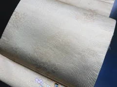 2502-36 袋帯 美品 正絹 着物 螺鈿 無地