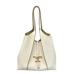 TOD'S(トッズ) トートバッグ T タイムレス レザー ショッピングバッグ ミディアム 白 レザーのサムネイル