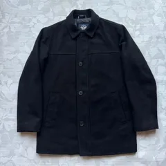 DOCKERS ドッカーズ ウールブレンド ハーフコート ブラック M