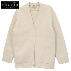 FENDI フェンディ　ズッカ　カーディガン　白　44サイズ FENDI】フェンディ『フェンダーチェ ヴェルサーチェ FFロゴ