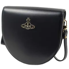 ヴィヴィアンウエストウッド ショルダーバッグ クロスボディ Vivienne Westwood SARAH SADDLE CROSSBODY BLACK/GOLD 43030097 42096 N402