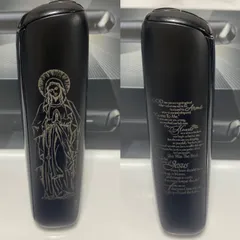 マリア 聖書 デザイン プルーム オーラ Ploom aura ジェットブラック 黒 キリスト 十字架 クロス 新型 3面加工 新品 未使用 送料無料 オリジナル カスタム