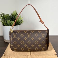 [定番美品]LOUISVUITTON ルイヴィトン ポシェット・アクセソワール M40712 ポーチ ハンドバッグ ストラップ取り外し可能 レディース