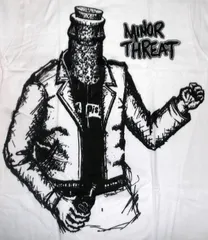 マイナー スレット Tシャツ Minor Threat BOTTLEMAN 正規品 ロックTシャツ