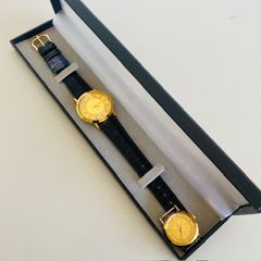 腕時計　24金メイプルリーフ　金貨時計　ヒルトン