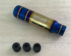 チタンカラー◇BRIDEシフトノブ◇高さ130mm 鏡面 焼入れ◇アダプター付