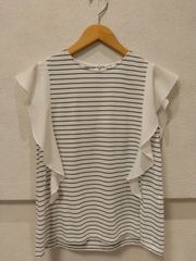 MACPHEE - 【未使用】【新古品】MACPHEE マカフィー トップス ニット カットソー レディース ホワイト コットン SサイズS19＿s-0284-r19 MACPHEE - 【未使用】【新古品】MACPHEE マカフィー トップス
